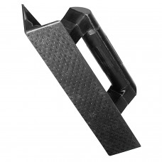 Talocha de plástico para pega redonda de canto 36 cm. preto